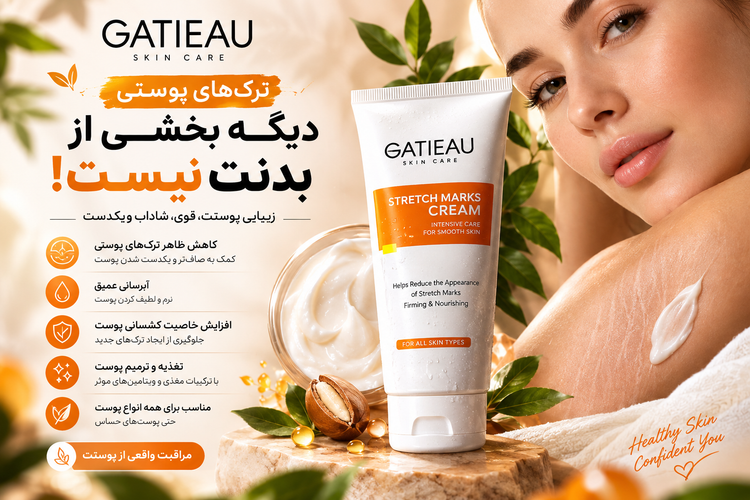کرم ترک پوستی گاتیو؛ مراقبت عمیق برای پوستی صاف، یکدست و شاداب